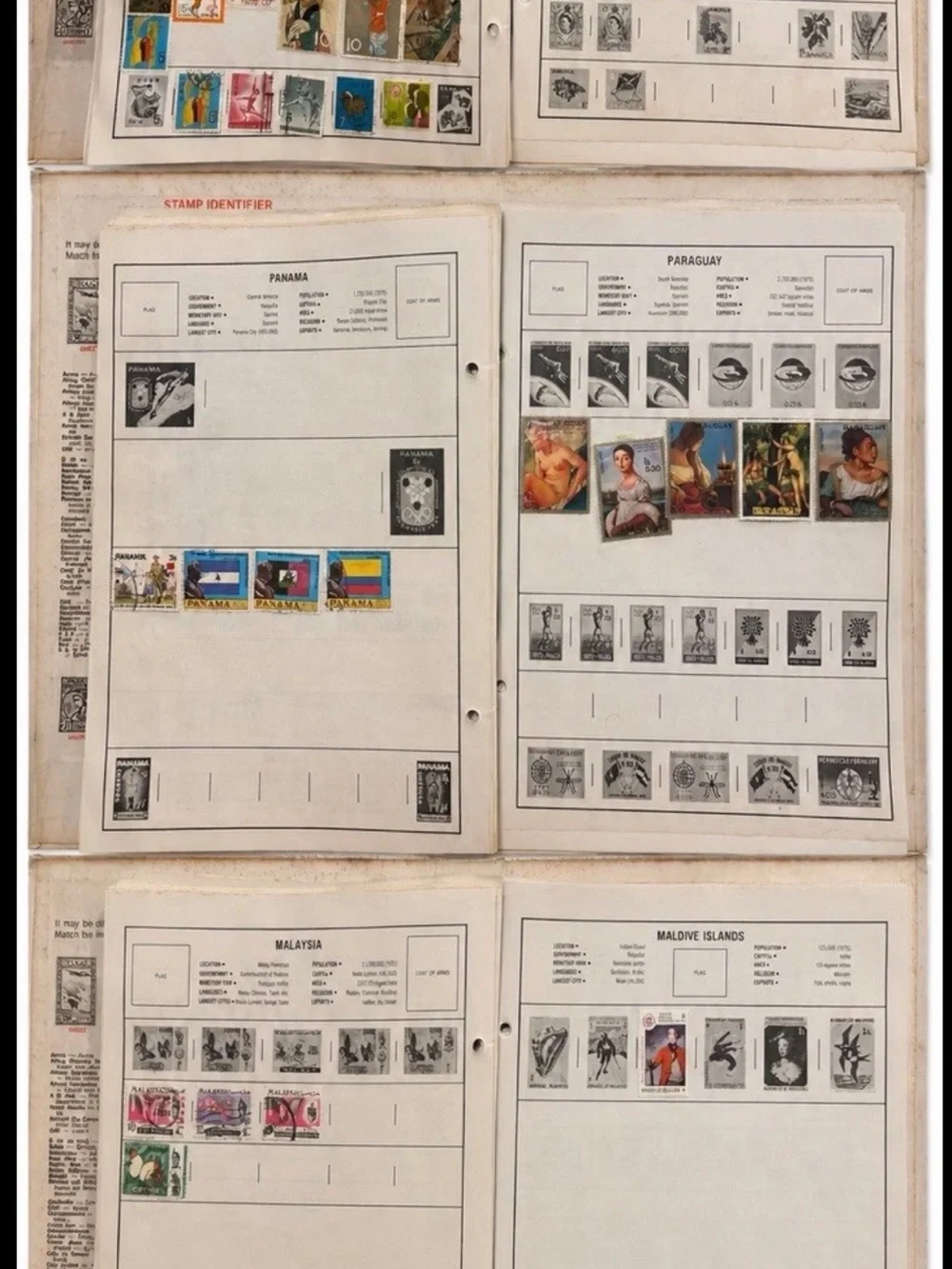 🔥 Vintage Safari World-Wide Stamp Album 1000+ Stamps Canada Germany France 1980🔥 - Picture 14 of 16